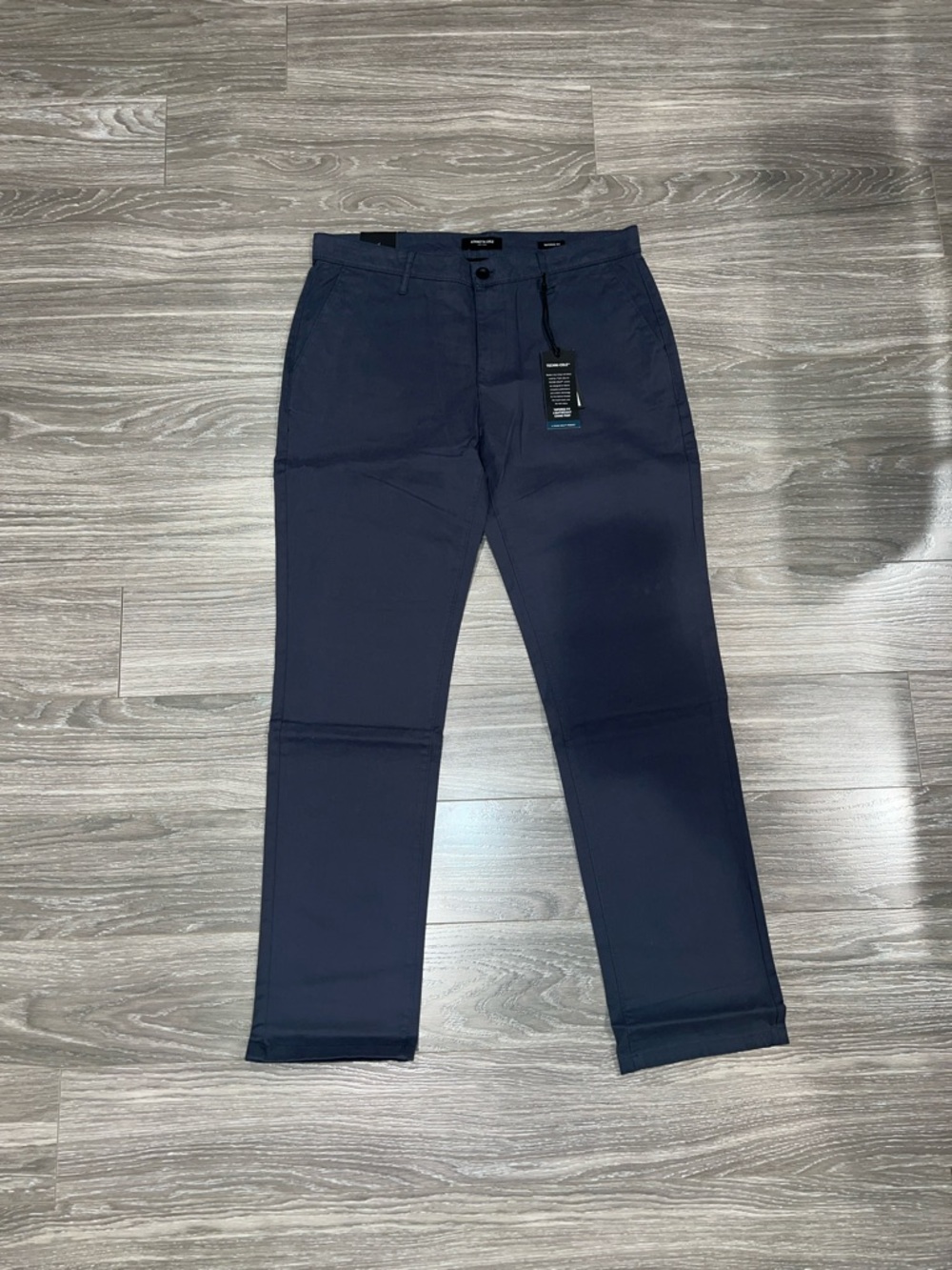 Men's Navy Chino Pants - Stretch Comfort By Kenneth Cole